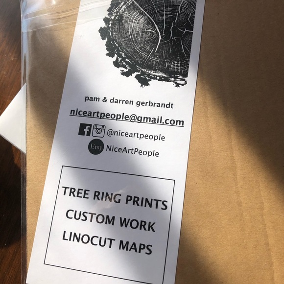 Tree Ring Print, Tree Rings Print. - Picture 2 of 2